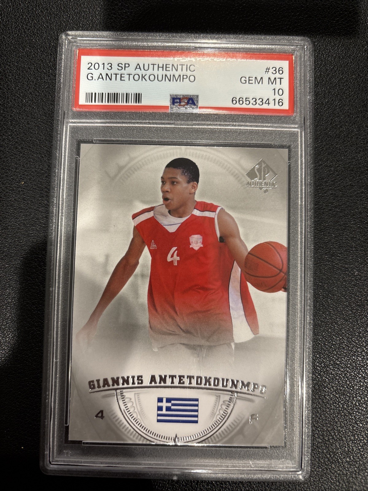 2013-14 SP Authentic - Giannis Antetokounmpo #36 (RC) Rookie PSA 10