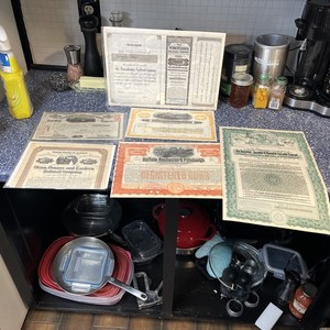 A Lot Of Six Early Railroad Bonds Pennsylvania Allegheny Buffalo Pittsburgh