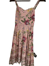 Old Navy women's pink floral spaghetti strap sundress XS Fairy Cottage Boho