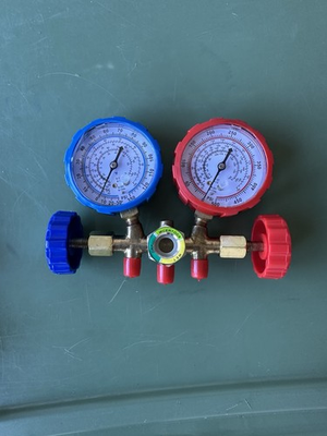 #ad HVAC Manifold Gauge Set – R22 R12 R134A R502 – 2 Valve Gauge Block Only $5.50