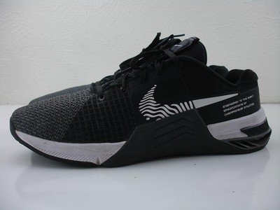 Men's sz 12 M Nike Metcon 8 Black White DO9328-001 Shoes Sneakers Weightlifting