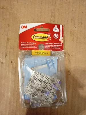 3M Command 17026CLR Clips transparent X4 22x14x4cm Neu