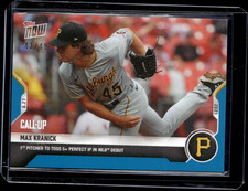 Max Kranick - 2021 MLB Topps Now #422 Blue 42/49 Parallel Pittsburgh Pirates