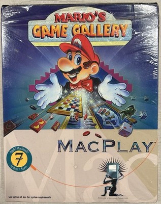 Mario's Game Gallery SHRINK Interplay Nintendo MacPlay Manual Game Case