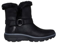 Stivaletti donna Skechers slip ins memory foam vestibilità rilassata neri taglia UK