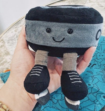 Jellycat Amuseables Hockey Puck Plush Cuddly Sports Toy with Dust Bag Playmate