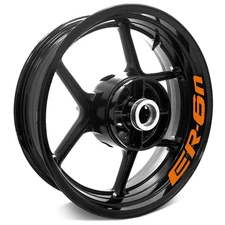 Orange Stripe Decal Wheel Stickers For Kawasaki ER6N 06-17