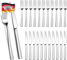 Edelstahl Steakbesteck Set 24-tlg. für 12 Personen rostfrei spülmaschinensicher