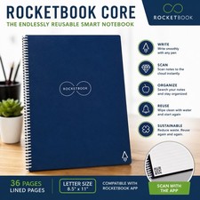 Rocketbook Smart Reusable Notebook - Dot-Grid Eco-Friendly Notebook