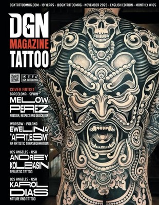 DGN Tattoo Magazine 19 Years #165 + 20 Finalists Contest International, book of