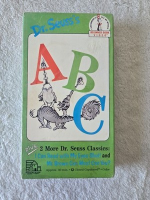 Vtg Dr. Seuss ABC SEALED VHS Tape