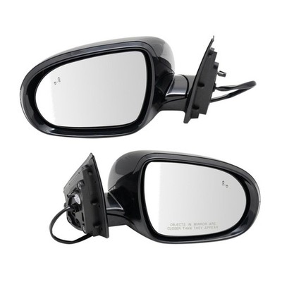 Pair Mirrors Turn Signal Blind Spot Power Heated Black for Kia Sorento 2016-2020