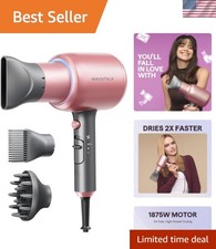 Hair Dryer, Blown Away Ionic Hair Dryer for Curly Hair with Diffuser, 1875W F...