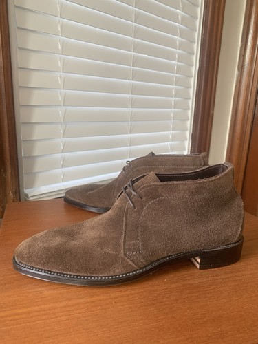 NEW w BOX | ALDEN x BROOKS BROTHERS 8D BROWN SUEDE UNLINED CHUKKA BOOTS 8 D