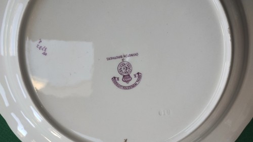 Antique Royal Worcester Vitreous Game Bird Plate Hand-Painted Gold Trim 9" See D - Picture 8 of 10