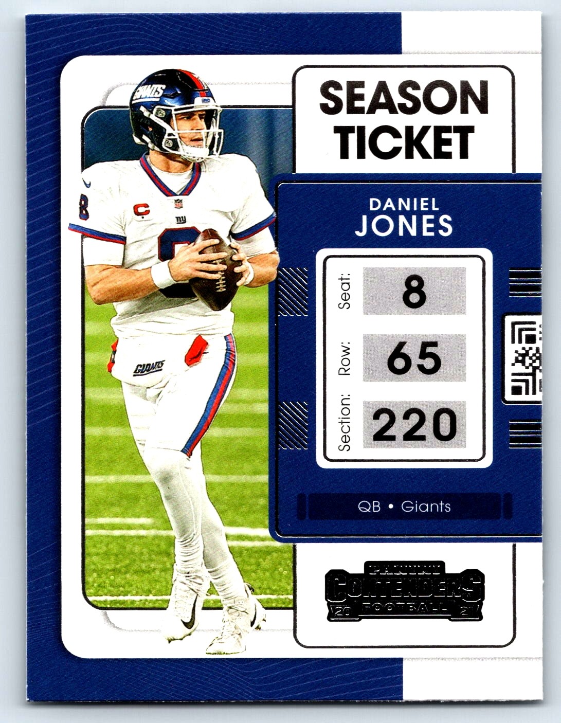 Daniel Jones #73 Panini Contenders 2021 New York Giants