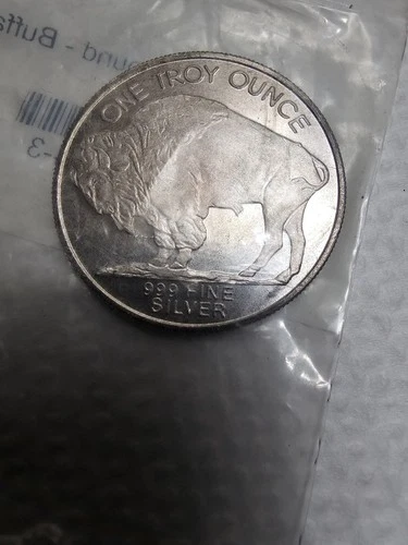 1 Oz Silver Buffalo Round APMEX original Package Bag