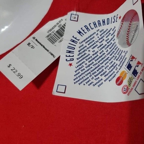 Camiseta roja manga corta de los Cardenales de San Luis para hombre - talla pequeña Foto 3 de 4