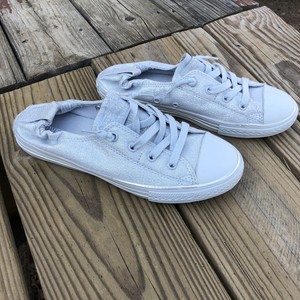 silver glitter converse size 5