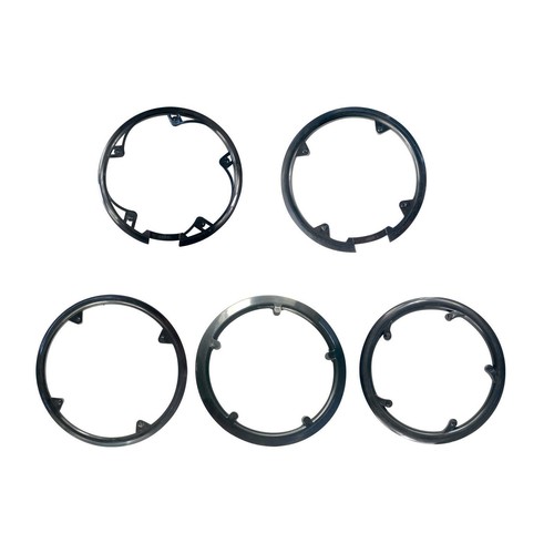 Lyrlody Housse Protection Plateau Vélo - Protège-Chaîne VTT Plastique - 43g - Noir