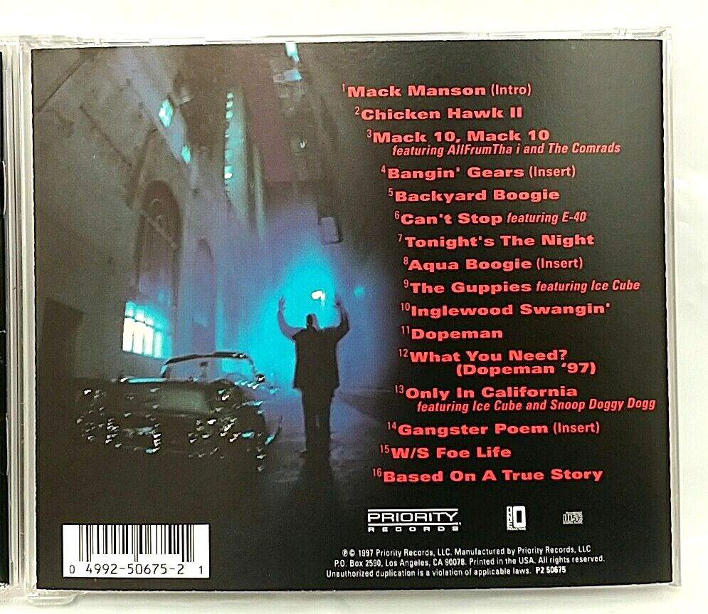 CD) Mack 10 – Based On A True Story, US Press, P2 50675, Album, EX