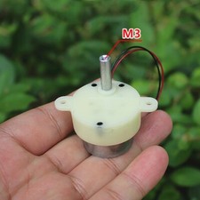 Getriebemotor 6-9V DC Langsamläufer Motor Modellbau Karussell Drehscheibe 2-5RPM