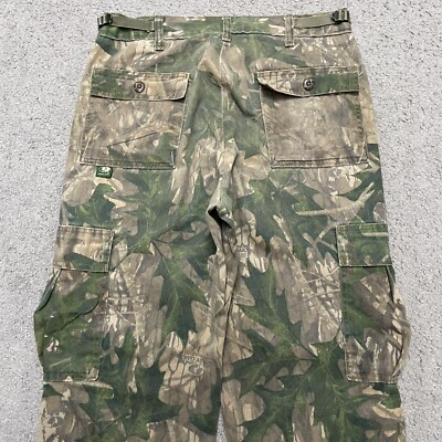 Vintage Mossy Oak Camo Pants Mens 33x31 Green Cargo Shadow