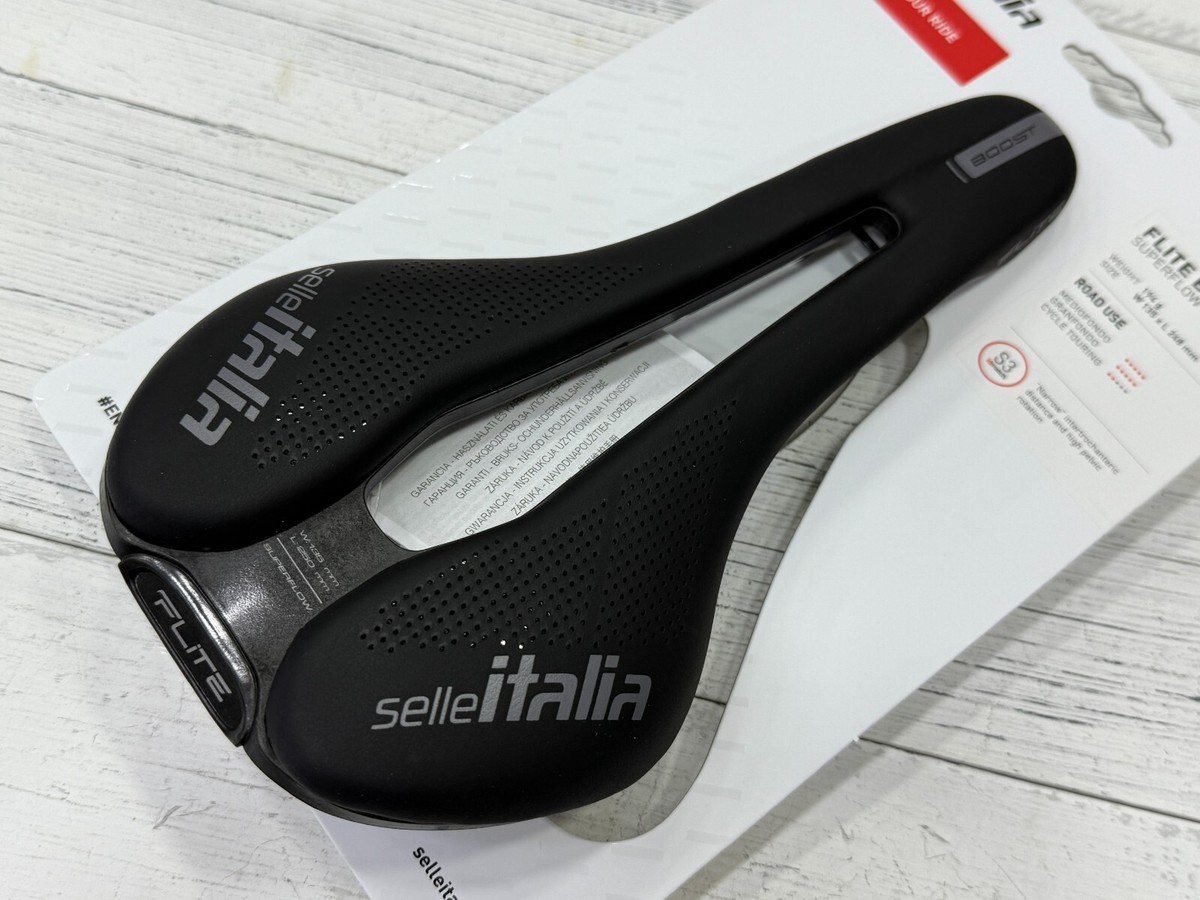 Selle Italia Flite Boost Superflow Ti316 Rail Saddle Black S3