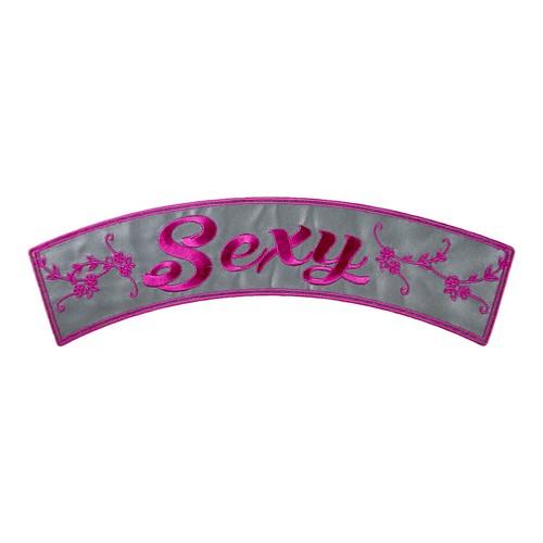 Reflective Sexy Pink Rocker Patch, Women's Rocker Patches | eBay
