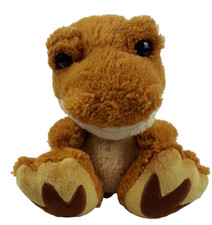 Aurora T-Rex Dinosaur 10" Plush Big Feet Brown Soft Cuddly Stuffed Animal Toy