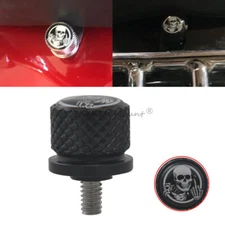 Rear Black Bolt Seat Mount Screw Skull Fit For Harley Touring Sportster 883 1200