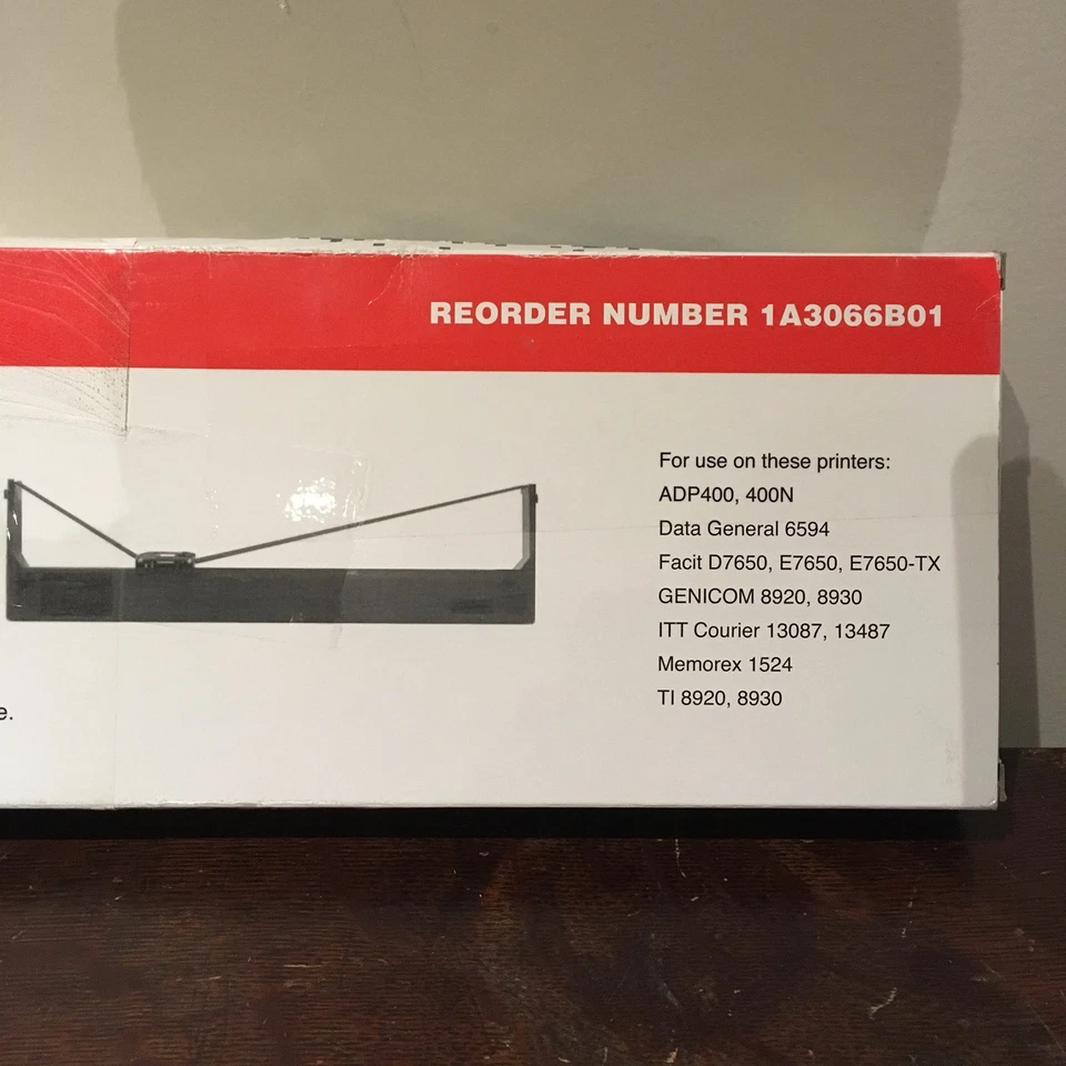 Genicom Printer Ribbon Cartridge 1A3066B01 for TI 8920 TI 8930 Black 8900 series - Image 3 of 4