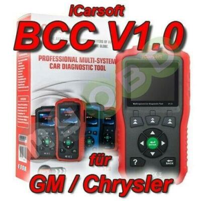 iCarsoft BCC v1 Profi Diagnose für GM Chrysler ABS Airbag  Motor Service etc..
