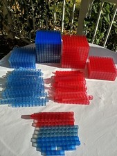 Math Manipulatives Integer Blocks Red Blue Clear