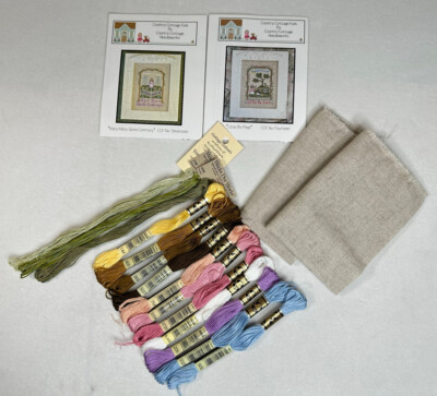 Lot Of 2 Country Cottage Kids By Country Cottage Needleworks Cross Stitch Kit