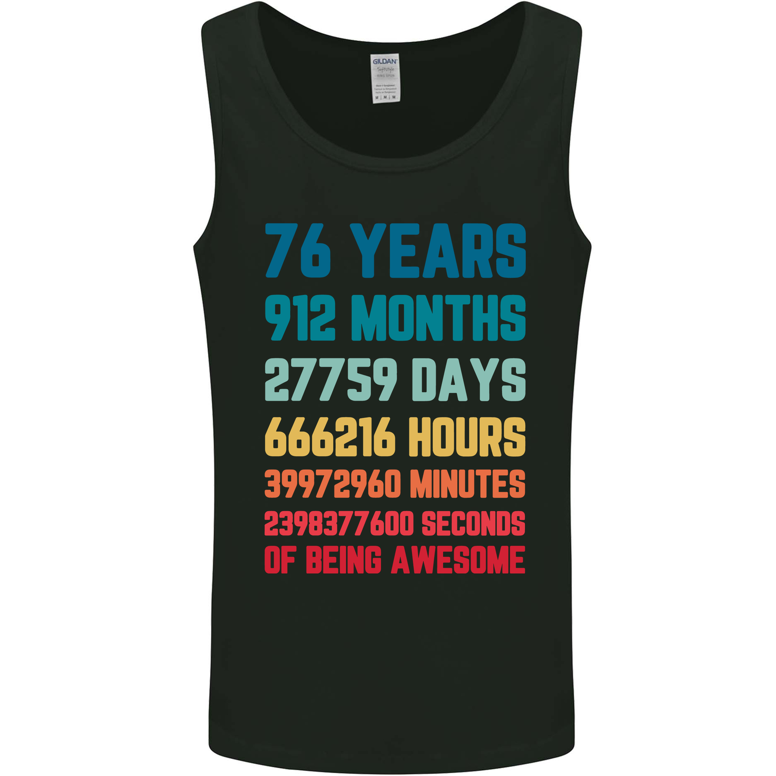 76th Birthday 76 Year Old Mens Vest Tank Top