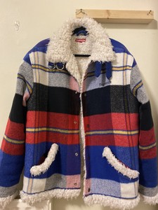 supreme plaid bomber jacket