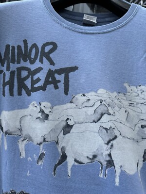 MINOR THREAT ハードコアパンク ワークジャケット Tシャツ Rare Design Vintage Hardcore Punk Band Minor Threat T-shirt