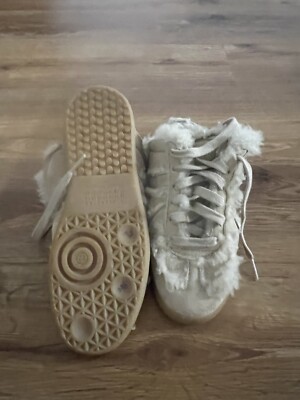 Maison Margiela Replica Mule Sneakers Shoes Fur Sheepskin Beige EU