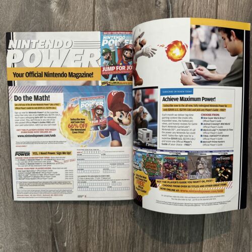 Nintendo Power 205 Zelda Phantom Hourglass w/poster, NEW Super Mario Mini-guide - Picture 8 of 9