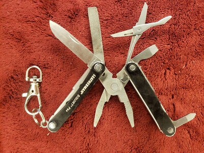 Leatherman Squirt PS4 Multi-Tool Black Keychain Anti-PD-L1 IND 05/11 print