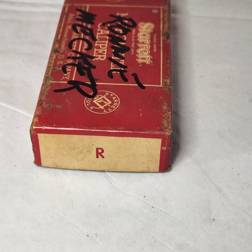 VINTAGE STARRETT NO. 4361 IN. MICROMETER CALIPER MADE IN THE USA w