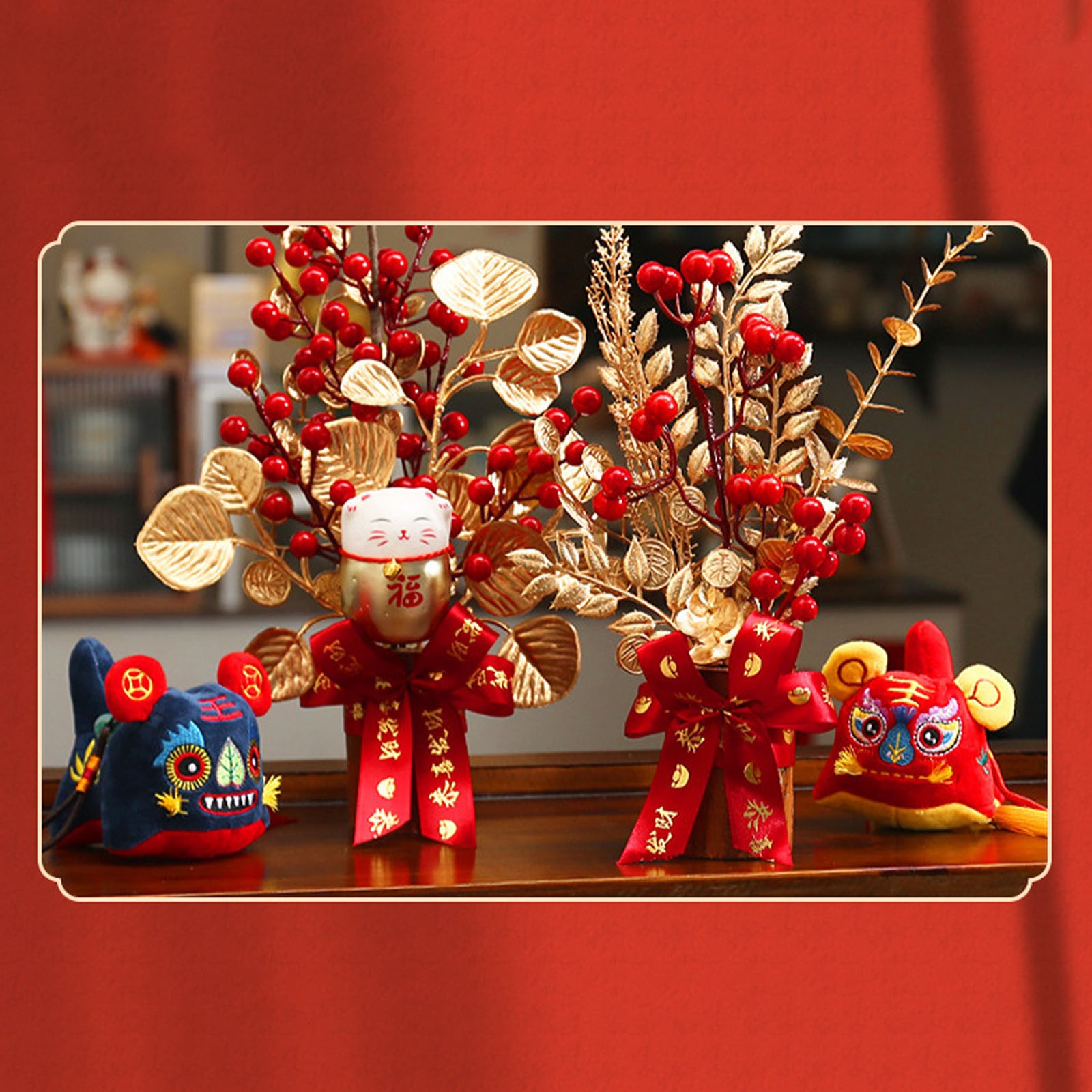 Table Lucky Tree Decoration Lifelike Exquisite Fortune Tree Ornament With Hangta
