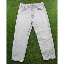 VTG Levi's 550 Men's Jeans 34x30 Relaxed Fit Tapered Leg 90s Light Wash Denim