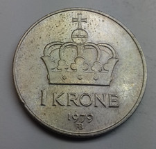 Norwegen 1 Krone, 1979 ## A10-C1