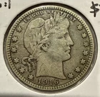 New Listing1916-D Barber Quarter 25C Silver U.S. Coin - F Detail (U230)