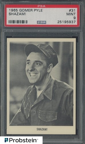 1965 Fleer Gomer Pyle #31 Shazam! PSA 9 MINT