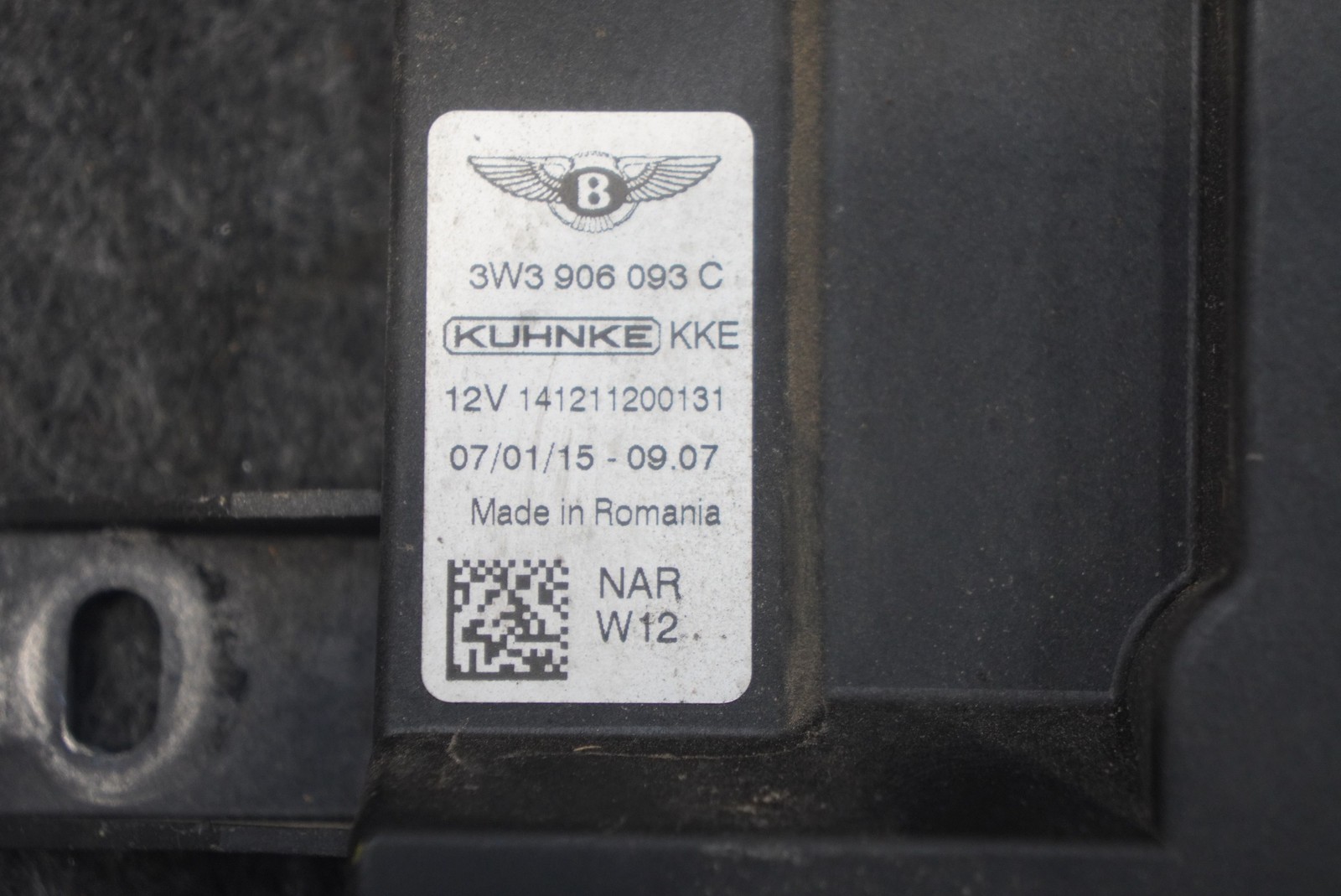 Fuel Pump Delivery Control Module 3W3906093C OEM Bentley Continental GTC 2016 GT