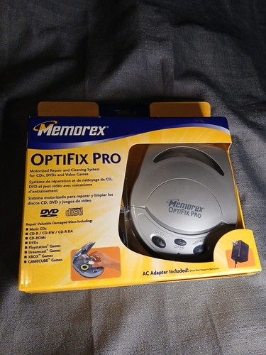 Memorex OptiFix Pro CD & DVD Game Disc Cleaner Repair Kit – Open box
