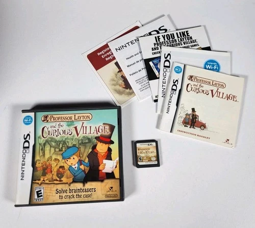 Professor Layton and the Curious Village (Nintendo DS, 2008) - CIB - *TESTED*